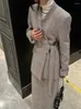Werkjurken mode blazer rokpak set voor vrouwen herfst 2024 2-delige v-hals vaatgordel jasje top hoge taille midi