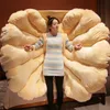 Giant Shell Plush Cushion Creative enorm Shuck Plush Pillow Sofa bedschaal decoratief gevulde kussen grote rugleuning kamer kussen 240424