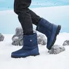 Stiefel 2024 Winter im Freien warme Schuhe für Mann Seite Zip-Männer-Knöchel-Snow-Casual Anti-Slip Plus Size