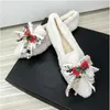 Casual Shoes White Winter Christmas Snowflake Bell Bow Tie Women's Flat Zapatos De Mujer Pointed Velvet Lolita