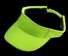 Beretten Felle kleur Sun Hat Visors Women Men Tekst Sport Golf Tennis Visor Cap Neon Yellow Oranje Gray Black Witte Navy Buberets6965602