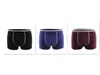 Onderbroek Boxer's Men's Underwear Pure Cotton Boxer broek massieve kleuren broek met U-Convex Middle Taille voor ventilatie