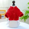 Abbigliamento per cani 1pc abbigliamento per animali domestici Spring Autumn Red English Abito da principessa con fibbia per la corda da rimorchio per piccoli cani medi