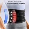 Waist Support Adjustable Lumbar Belt Breathable Back Brace With 5 Metal Stay -Lower Pain Relief Scoliosis Herniated Disc Sciatica