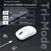 Attaquez Shark x6 Bluetooth Mouse Pixart PAW3395 Trimode Connection RVB Touch Magnetic Charging Macro Gaming 240419