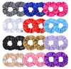 4 polegadas Mulheres Mulheres Multicolor Silk Silk Scrunchie Elastic HairBands