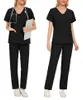 Uniformen vrouwen scrubs sets werk slijtage verpleegkundige enfermeria top pant uniform schoonheid salon ziekenhuis pakken 240418