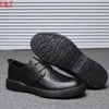 Casual schoenen Fashion Business Low Top Men's Echte kalfsleer Slip op mannelijke jurk superieure kwaliteit