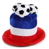 Sport Football Cap Soccer Hat Flannel Headwear Costume Party Dress-up for Football Fan Cheering 240418