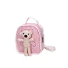 Zaino in tela fumettoni beer fumetts carino schoolbag bambini unisex mini asilo per bambini brank pacchetto sweet sweet sweet beaorfulfulfyback