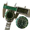 Designer Mens Automatic Mechanical Watches 43 mm Full Inoxydle en acier inoxydable Classement de glissement Swimmingwatchs Green Luminal Watch Montre de avec boîte