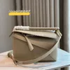 Çantalar Lady İspanya Tasarımcı Çanta Çanta Loe Gri Nakış 2024 Omuz Kayışı Mini Eklenmiş Elmas Yüksek Güzellik Crossbody İki Bulmaca Kayışı HRHF