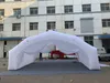 Cadre de tente publicitaire gonflable extérieure tunnel de tente blanche avec rideau pour l'adversation et l'exposition