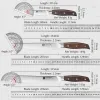 Couteaux xinzuo outils de cuisine 6 pcs de cuisine couteau ensemble utilitaire coliret chef pain fruit santoku couteaux en acier inoxydable