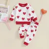 Clothing Sets Toddler Baby Boy Girl Valentines Day Outfit Mama S Heart Long Sleeve Sweatshirt Casual Pants Spring Clothes Set