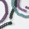 Colliers de suspension de designer Nouveaux couleurs de diamant hip hop coloré courte courte du zinc en alliage de zinc