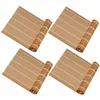 Mokken 4 PCS Tool Sushi Maakgereedschap Mat Lepel Gadget Bamboo Curtain Rolling Mats Roller