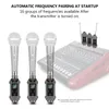 Microphones UHF Microphone Système de récepteur d'émetteur sans fil xlr Connexion Intégrée Batterie rechargeable pour dynamique