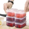 Aufbewahrungstaschen Kühlschrank Organizer Lebensmittelbox mit tragbarem Deckel und stapelbaren klaren Behältern für Gefrierschrank Küchentischschrank Frucht