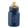 Water Bottles Children's Straw Cup 304 Stainless Steel Insulated Duck Billed Bouncing With Hand-held Large Belly