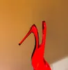 Marca elegante Signoria Sandálias femininas Sapatos patenteados de couro slingback-vermelho preto salto alto festejo casamento de ponta de dedo bom bombas eu35-42