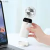 Fan portable portable portable à la maison 3 vitesses pliable ventilateur de bureau USB Rechargeable 3600mAh Affichage numérique LED pour voyages de bureau à domicile