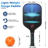 Pickleball Paddles Racket approvati USAPA Honeycomb Core 4 palline Coperchio portatile Raccquet Kit Gift Kit da regalo per sacchetti esterno 240411