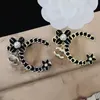 Designer di donne di lusso Lettere marca di marchi Brocce intarsio intarsio Crystal Rhinestone Gioielli fatti a mano per spillo a mano per spillo a mano Moserosi accessori per feste per matrimoni Accessori in tessuto da festa