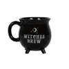 Tassen 1 Halloween Witch Brewing Pot Coffee Tasse Keramik Kaffeetasse 12 Unzen Keramik Witch Geschenkdekoration Halloween Cup J240428