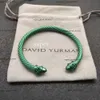 Nieuwe 2024 Dy Desginer David Yurma Sieraden Top Kwaliteit Bracelet Simple en Elegant Popular Woven Twisted Rope Fashion Ring David Bracelet Punk Jewelry David Size 2 425