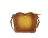 Shoulder Bags Retro Cow Leather Women Bucket Bag Hand Painted Patchwork Colors Female Crossbody Luxury Handbags For Woman