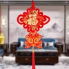 Dekoracyjne figurki chińskie węzeł wisior salon duży fu słowo pokój fortuna z sercem wysokiej jakości wiosenny festiwal dekoracja roku