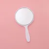 1PC Handheld Makeup Mirror Okrągłe lustro makijażu z ręcznie kompaktowe lustro kosmetyczne dla kobiet