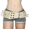 Ремни подростки Полезные регулируемые ремни для пояса пряжки с двойным штифтом пояс на открытый спортивный пояс с мини -пакетом