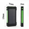 Bancos de energia do telefone celular 50000mAh Painel solar de nível superior carregador de emergência à prova d'água Bateria externa para Miiphone Samsung LED SOS LUZES J240428