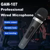 Microphones GAM-107 Classic Wired Dynamic Microphone Audio KTV Sound Carte Live Singing Handheld Mic