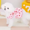 Dog Apparel Summer Strawberry Print Dress Fashion Flying Sleeve Puppy Skirt Cute Cat Princess Pet Costumes Chihuahua Clothes