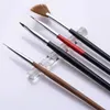 Makeup Brushes 5 Acrylic Transparent Nail Brush Holder Painting Pen Color UV Gel Display Stand