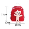 Zaino in tela fumettoni beer fumetts carino schoolbag bambini unisex mini asilo per bambini brank pacchetto sweet sweet sweet beaorfulfulfyback