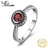 Bandringen Sieraden Palace Vintage 5mm Natural Garnet 925 Sterling Silver Ring Dames mode sieraden Verklaring Jubileum Gift Q240427