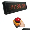 Wanduhren 1,5 Zoll 29cm Taste LED Countdown Clock Stoppuhr Linie Reseteretremote Steuerschule Rush Antwort Wettbewerbsspiel Timer 22 DHKUZ