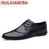 Sapatos casuais de couro genuíno homens de luxo masculino masculino mudo mocassins de estilo britânico Oxfords Formal Dress