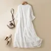 Banchetto autunnale abito da donna in pizzo V-scollo a V Style Fashion Holiday Long White 240424