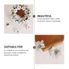 Decorative Flowers Christmas Glitter Artificial Poinsettia Flowers: Red Ornaments Xmas Tree Filler Holiday Poinsetia