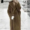 Maxmaras Coat orsacchiotto da donna in cashmere cappotti inverno di alta qualità Mark max maillard pelliccia ecologica ecologica priva