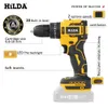 HILDA 21V Cordless Drill Electric Screwdriver Mini Wireless Power Tools utan batterigränssnitt Gul 240407