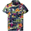 Mens Hawaiian Shirt 3D Imprimé à manches courtes à manches à manches extérieures de vacances Fashion Designer confortable 240424
