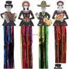 Máscaras de festa 4 PCs Day of the Dead Sugar SKL Decorações penduradas Large Dia de Los Muertos Decorações para entrega de Halloween Drop HOM DH4J0