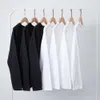 Basic Pure 200G katoen ronde nek lente lange mouwen t-shirt vaste kleur los dikke veelzijdig basis shirt voor mannen en vrouwen