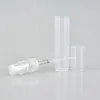 Lagringsflaskor 50 st 2 ml 3 ml 4 ml 5 ml mini plast spray parfym flaskor påfyllningsbar olja atomizer skyddande kosmetika behållare